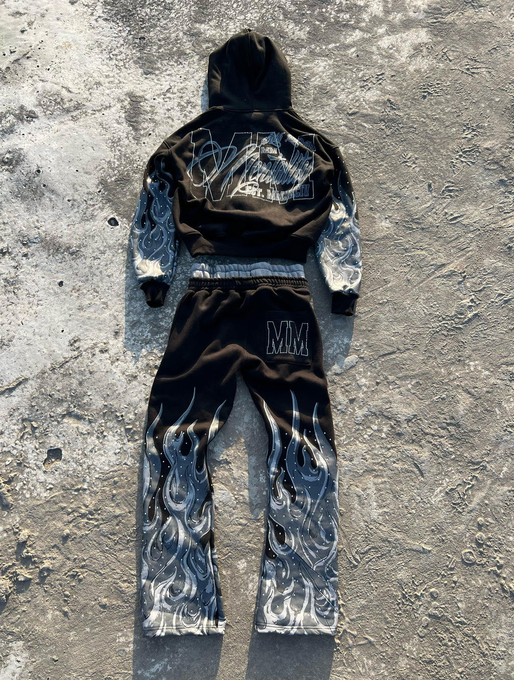 MM FLAME HOODIE SET