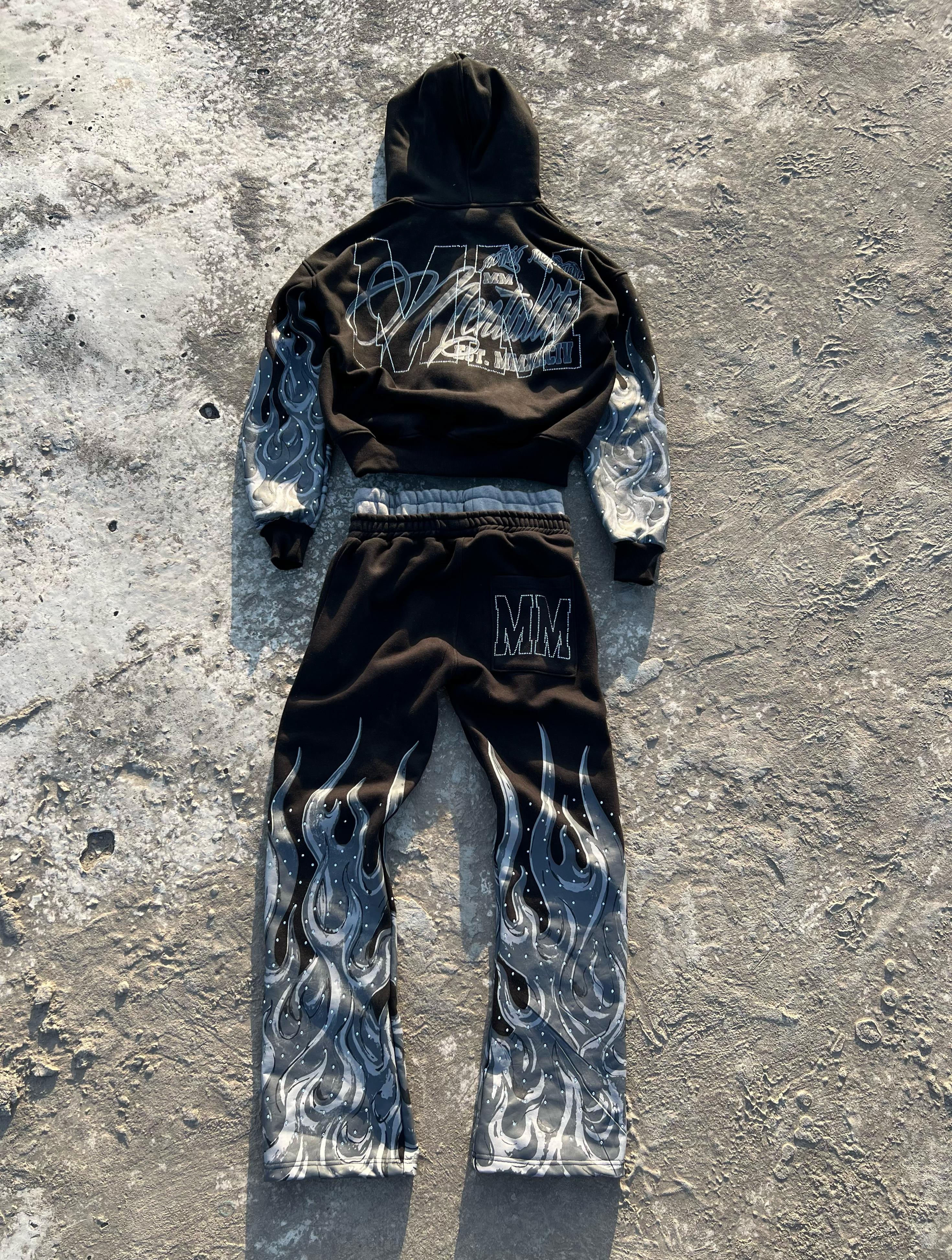 MM FLAME HOODIE SET
