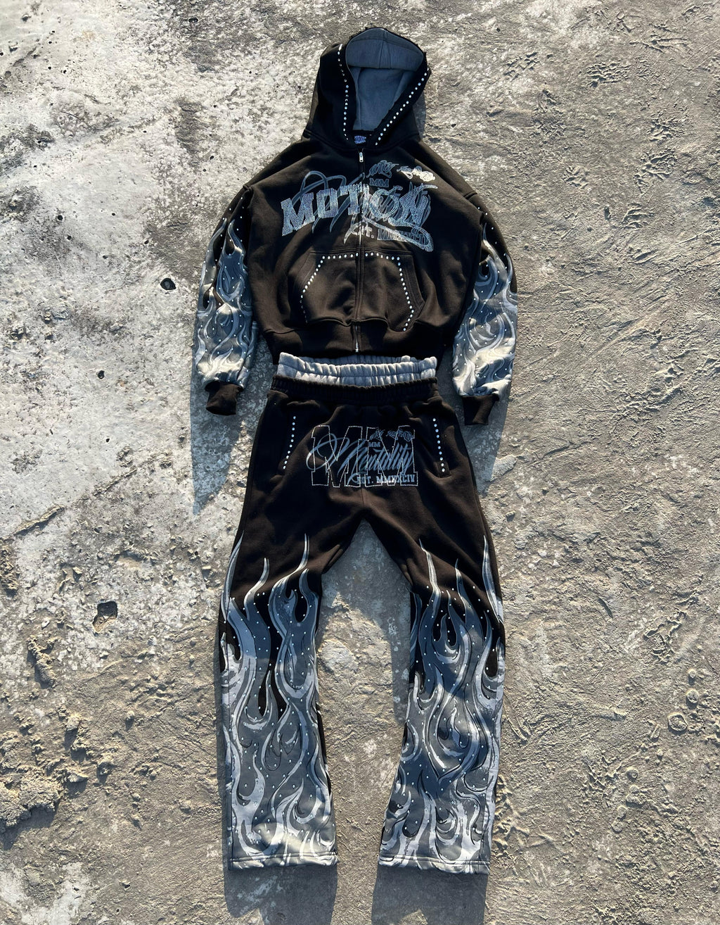 MM FLAME HOODIE SET