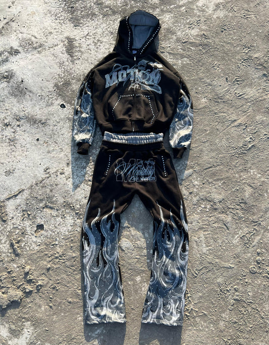 MM FLAME HOODIE SET