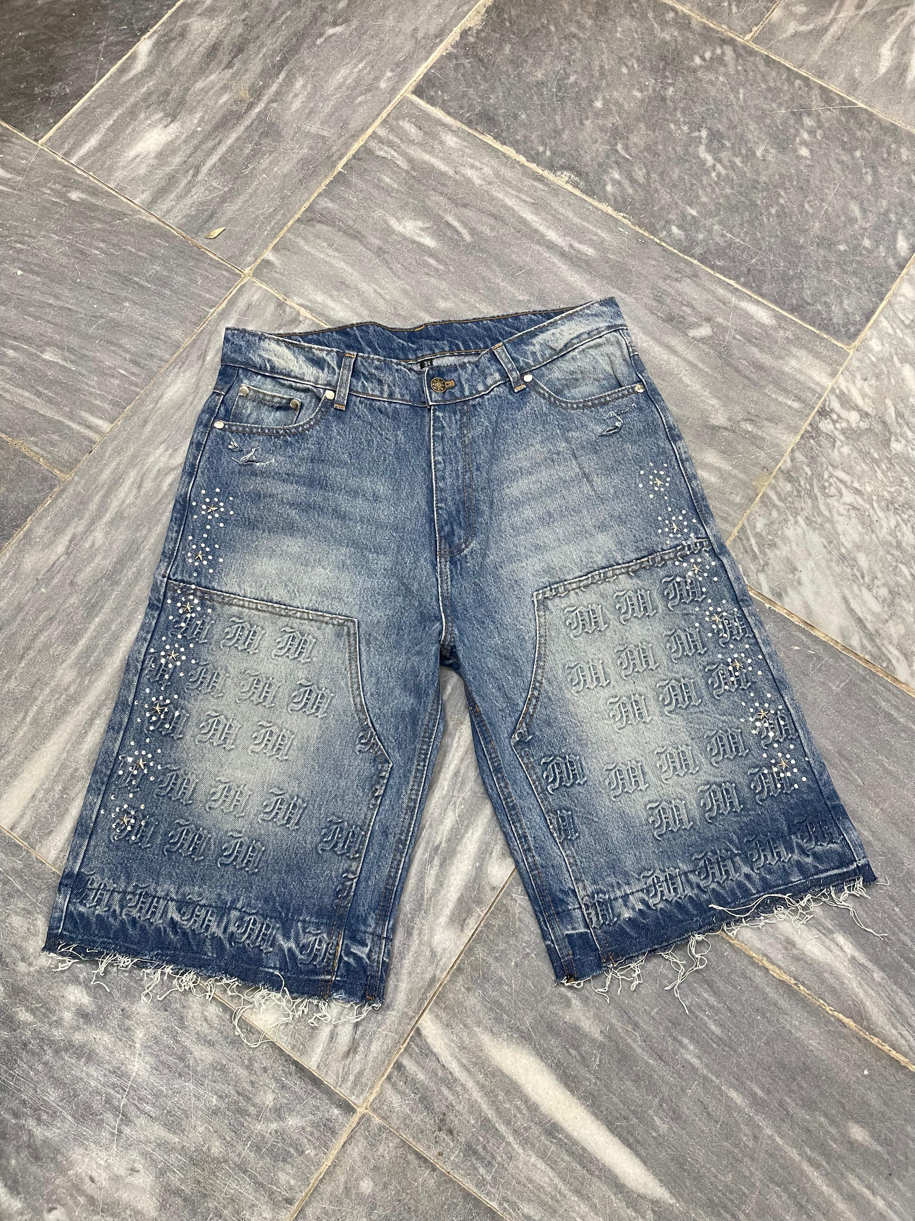 MM Rhinestone Denim Jeans (Blue)